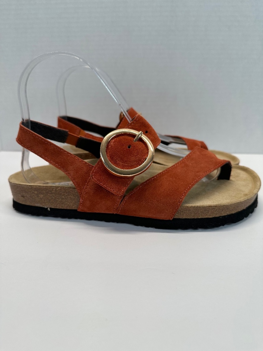 Naot Baltimore Spice Suede Sandals EU 38 US 7-7.5 Elevated Basics Quiet Luxury